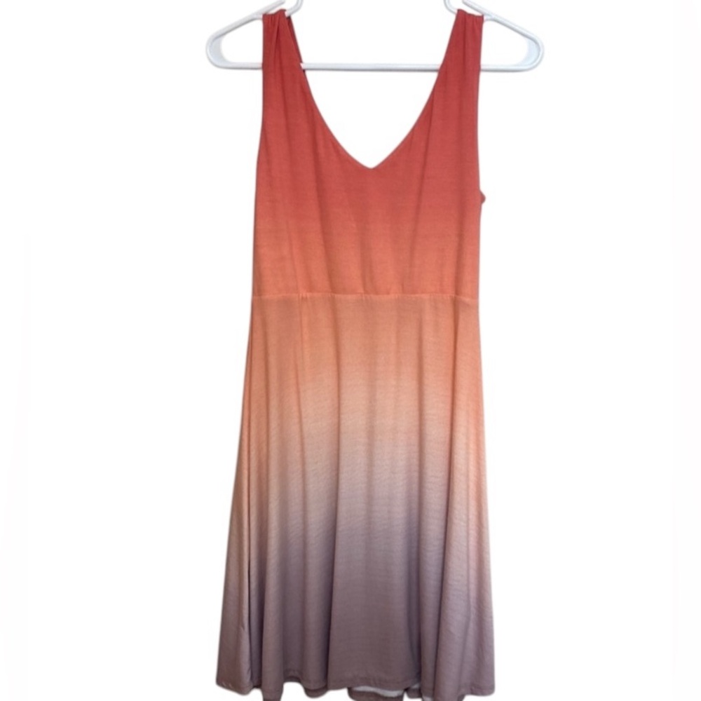 Venus Ombré Sleeveless Dress Small Orange Swim Cover